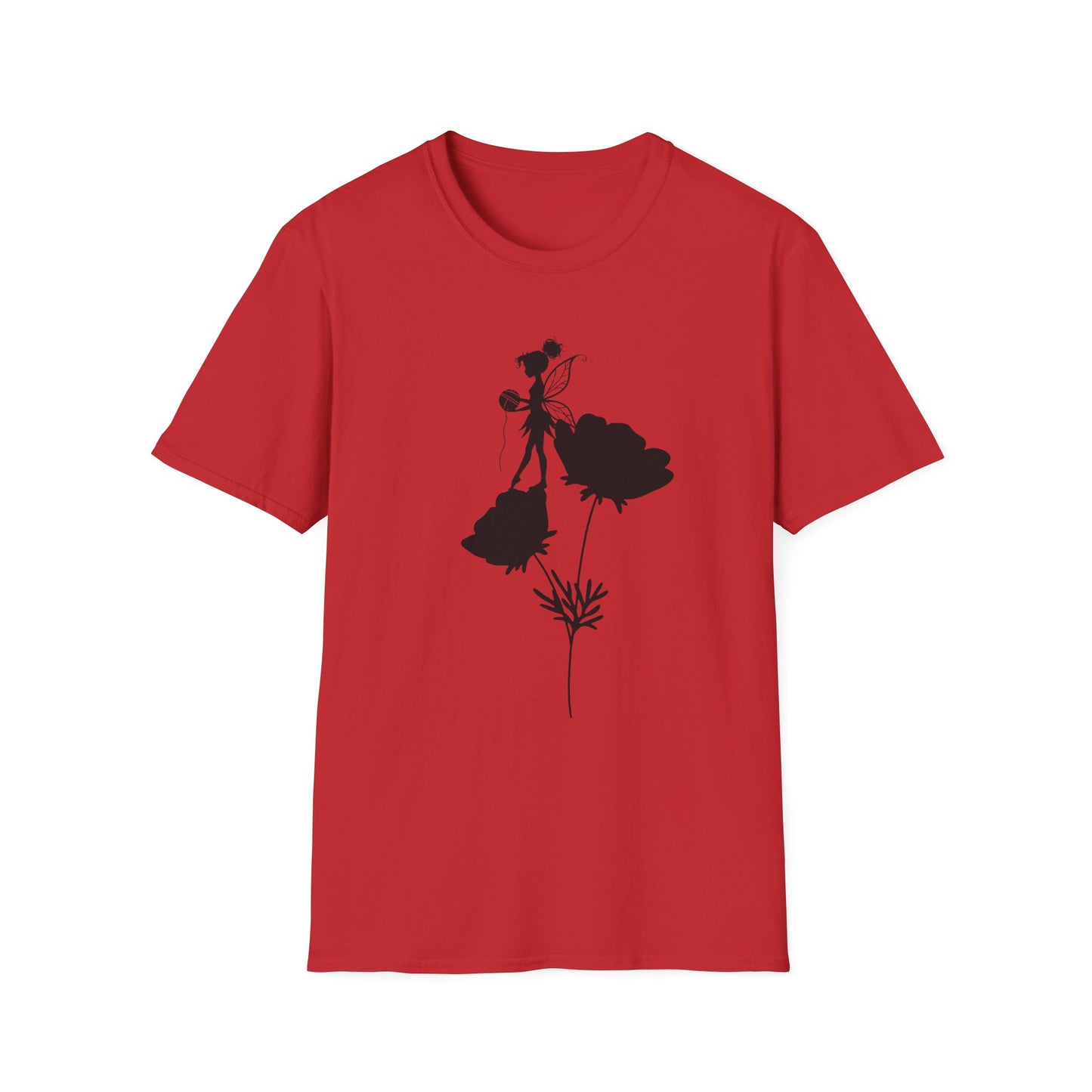 Fairy Floral Unisex Softstyle T-Shirt - Whimsical, Comfortable Tee for Everyday Wear