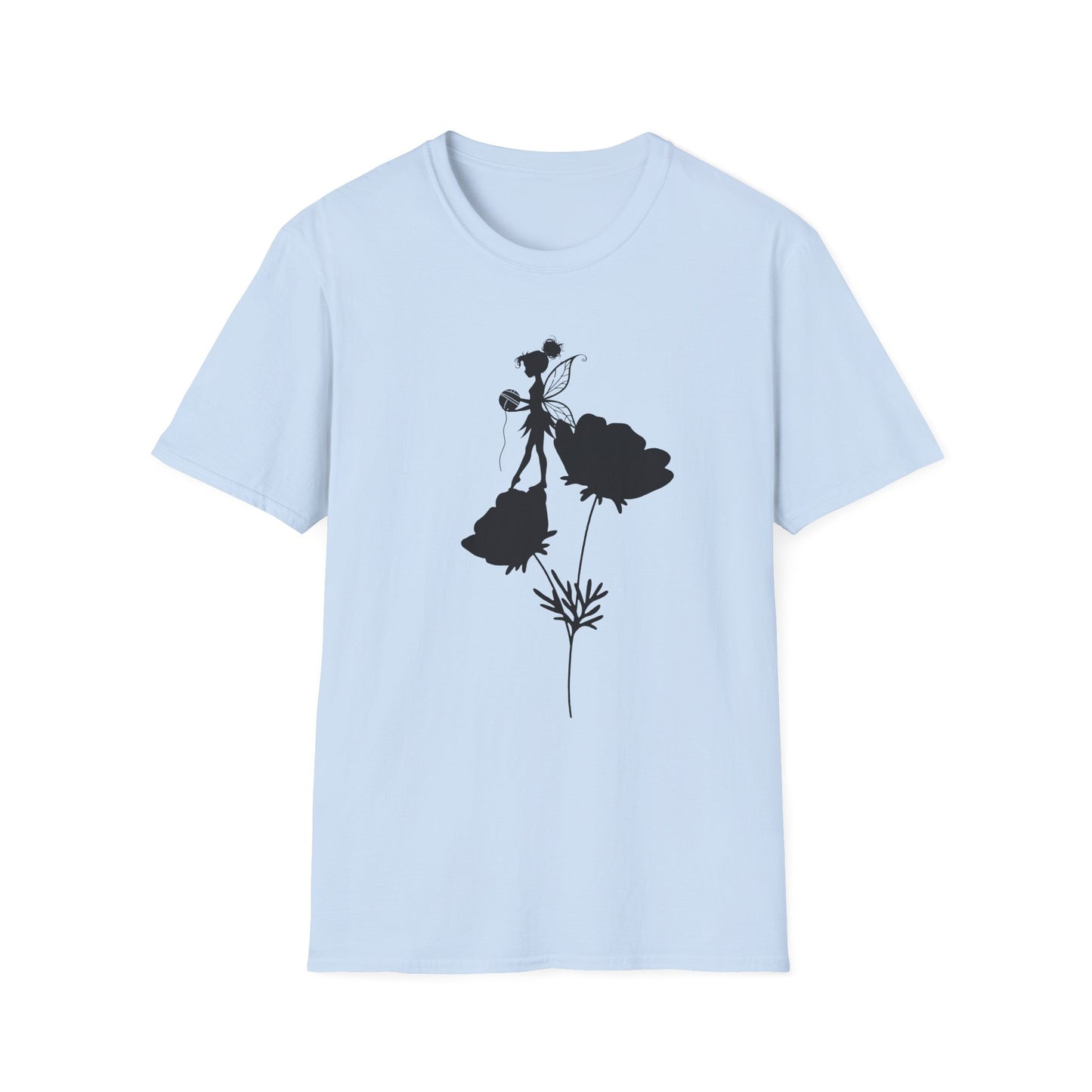 Fairy Floral Unisex Softstyle T-Shirt - Whimsical, Comfortable Tee for Everyday Wear
