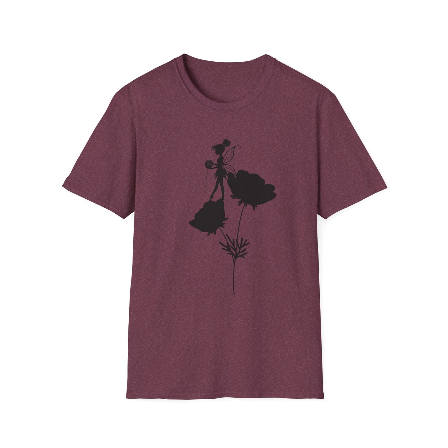 Fairy Floral Unisex Softstyle T-Shirt - Whimsical, Comfortable Tee for Everyday Wear