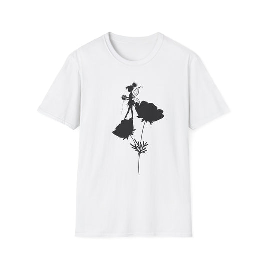 Fairy Floral Unisex Softstyle T-Shirt - Whimsical, Comfortable Tee for Everyday Wear