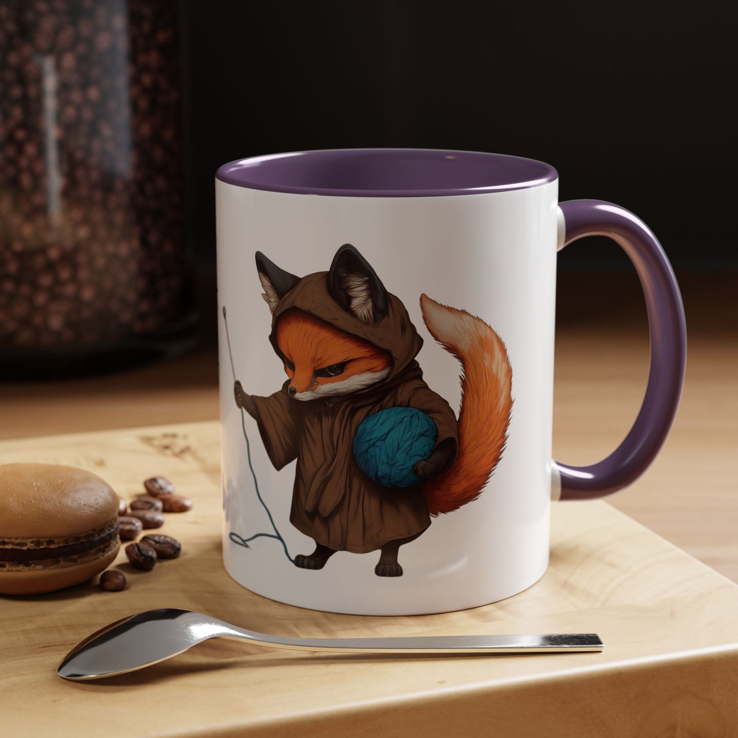 Whimsical Fox Coffee Mug - Perfect for Crafters & Animal Lovers - 11oz & 15oz