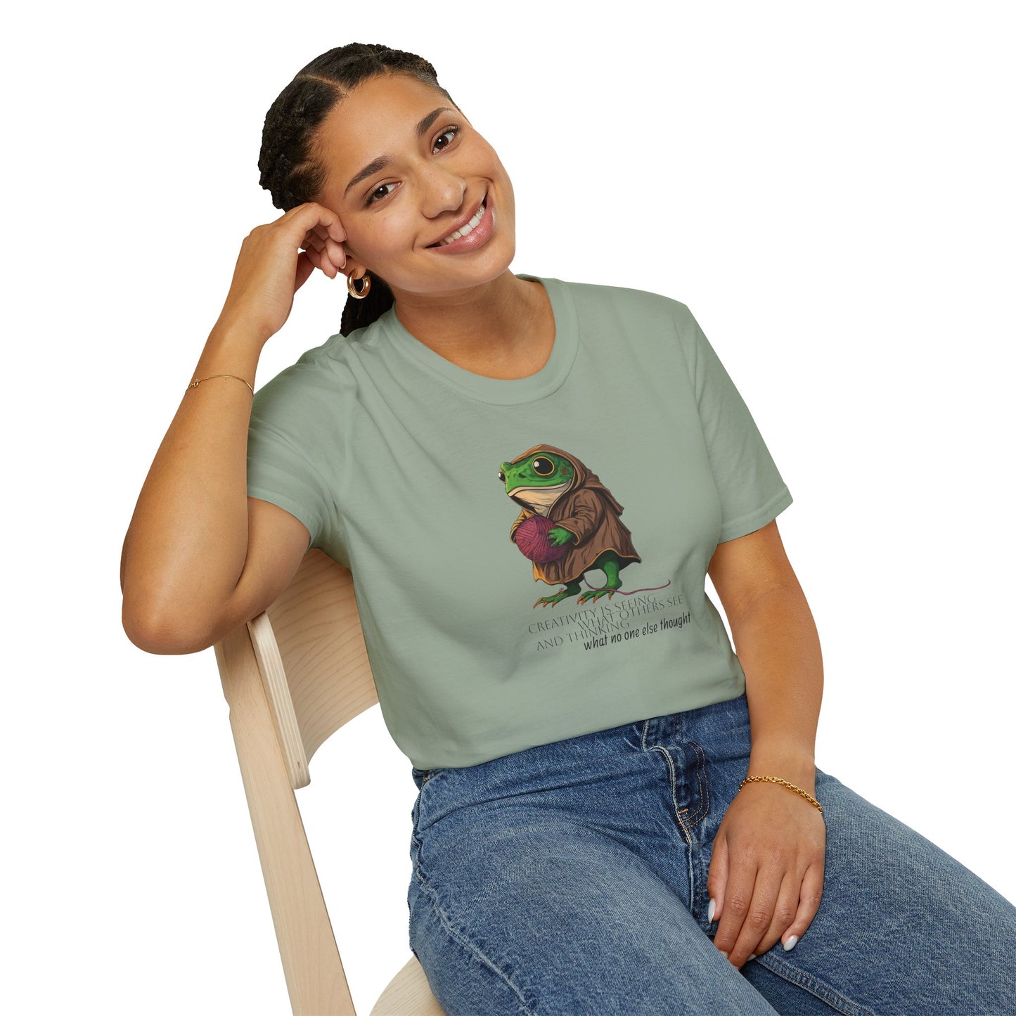 Creative Frog Unisex Softstyle T-Shirt – Fun & Unique Gift Idea