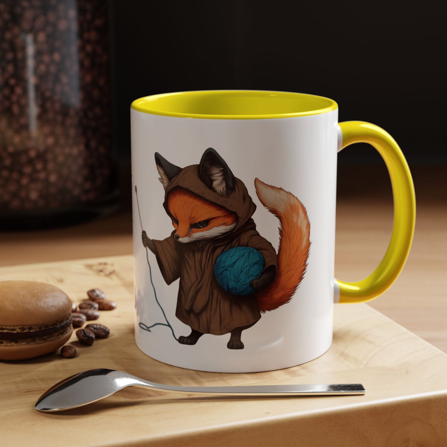 Whimsical Fox Coffee Mug - Perfect for Crafters & Animal Lovers - 11oz & 15oz