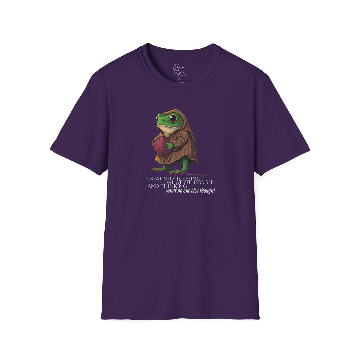 Creative Frog Unisex Softstyle T-Shirt – Fun & Unique Gift Idea