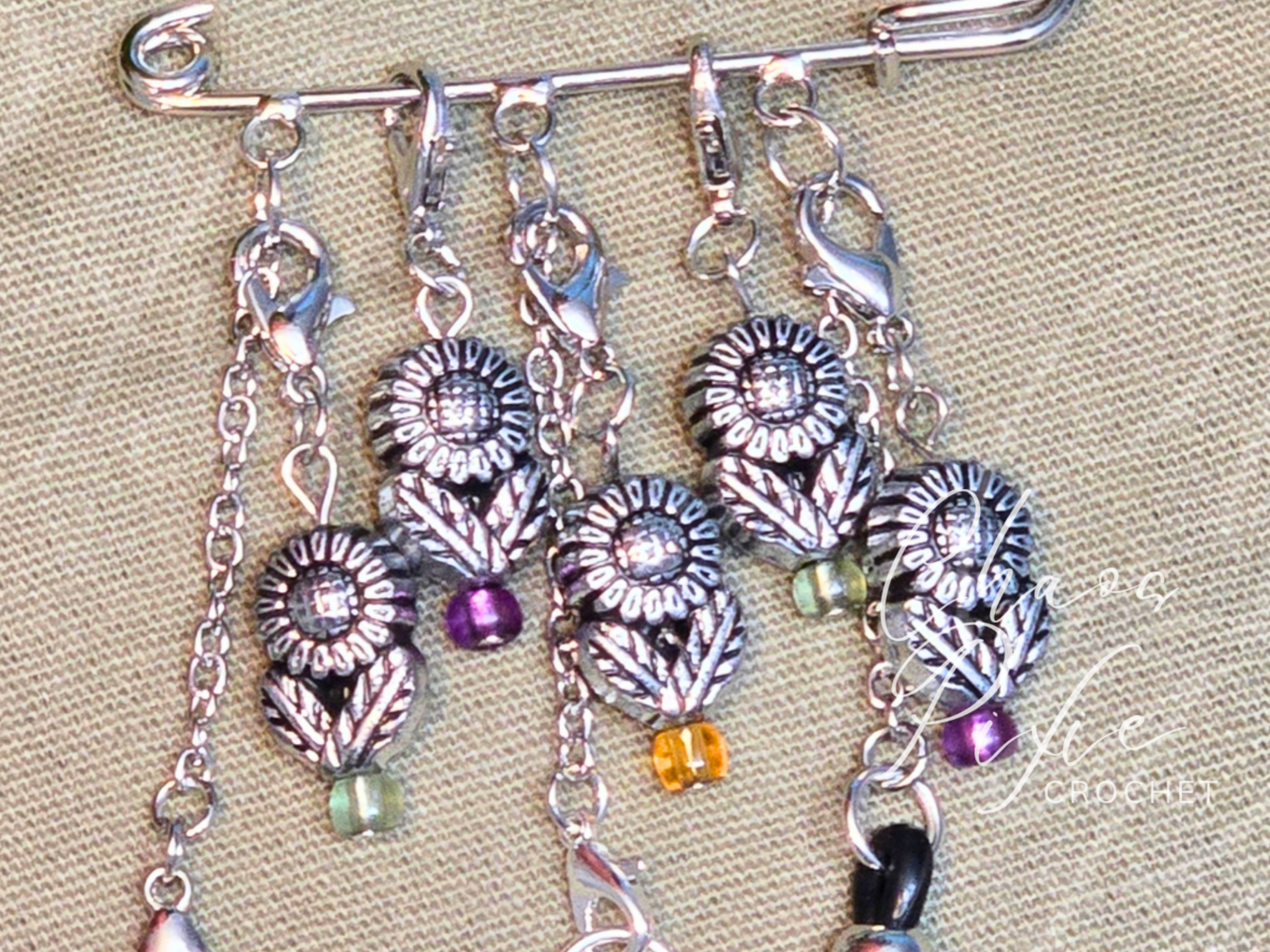 The Changelings Clasp: Sunflower Delight Chatelaine