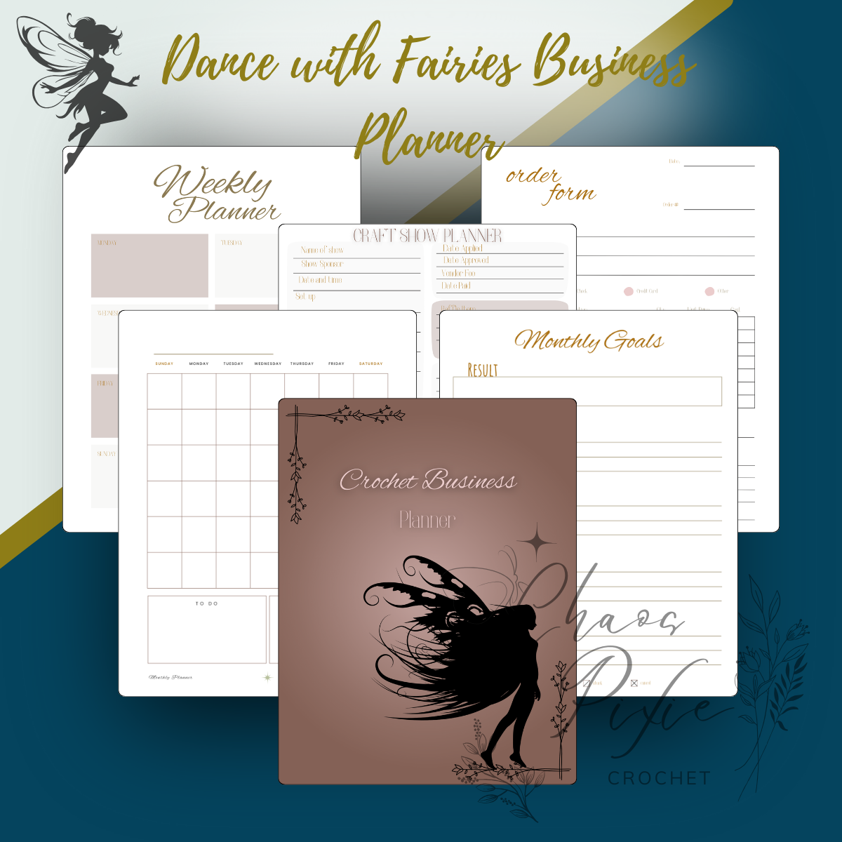 Dance with Fairies Crochet Business Planner