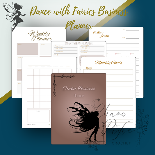 Dance with Fairies Crochet Business Planner