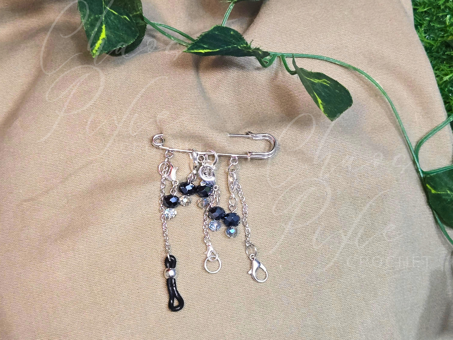 The Changelings Clasp: Crystal Mushrooms Chatelaine