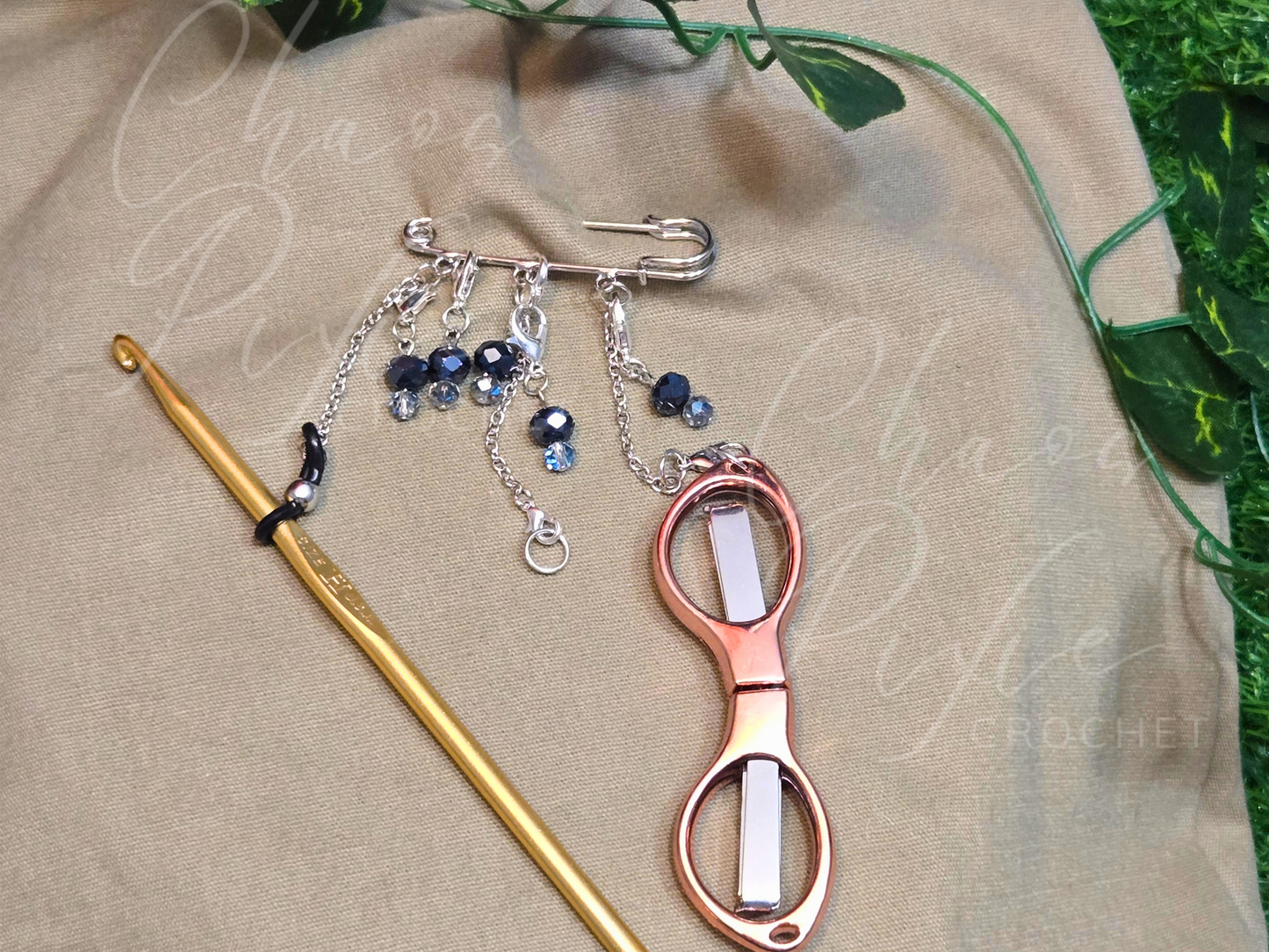 The Changelings Clasp: Crystal Mushrooms Chatelaine