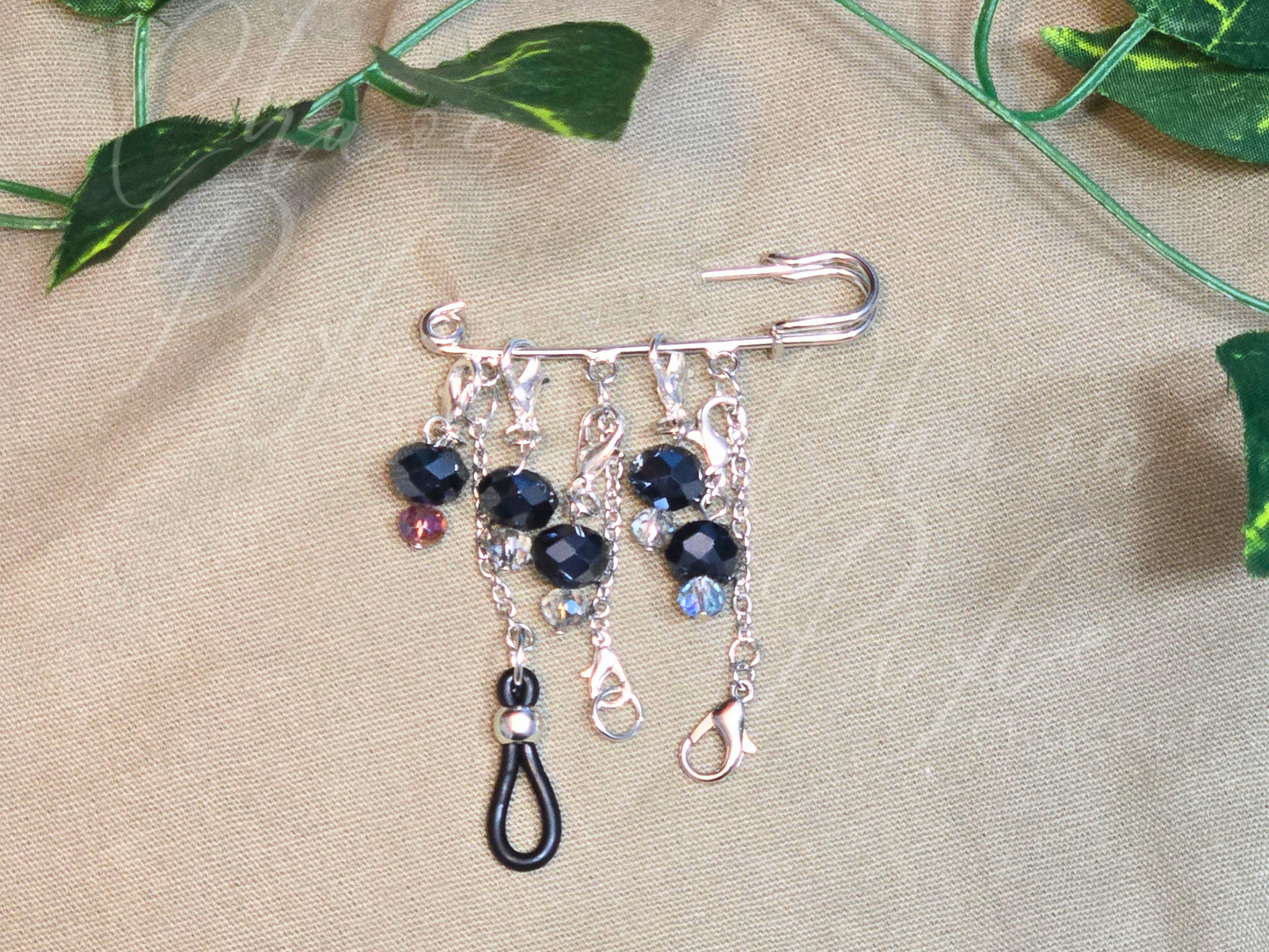 The Changelings Clasp: Crystal Mushrooms Chatelaine