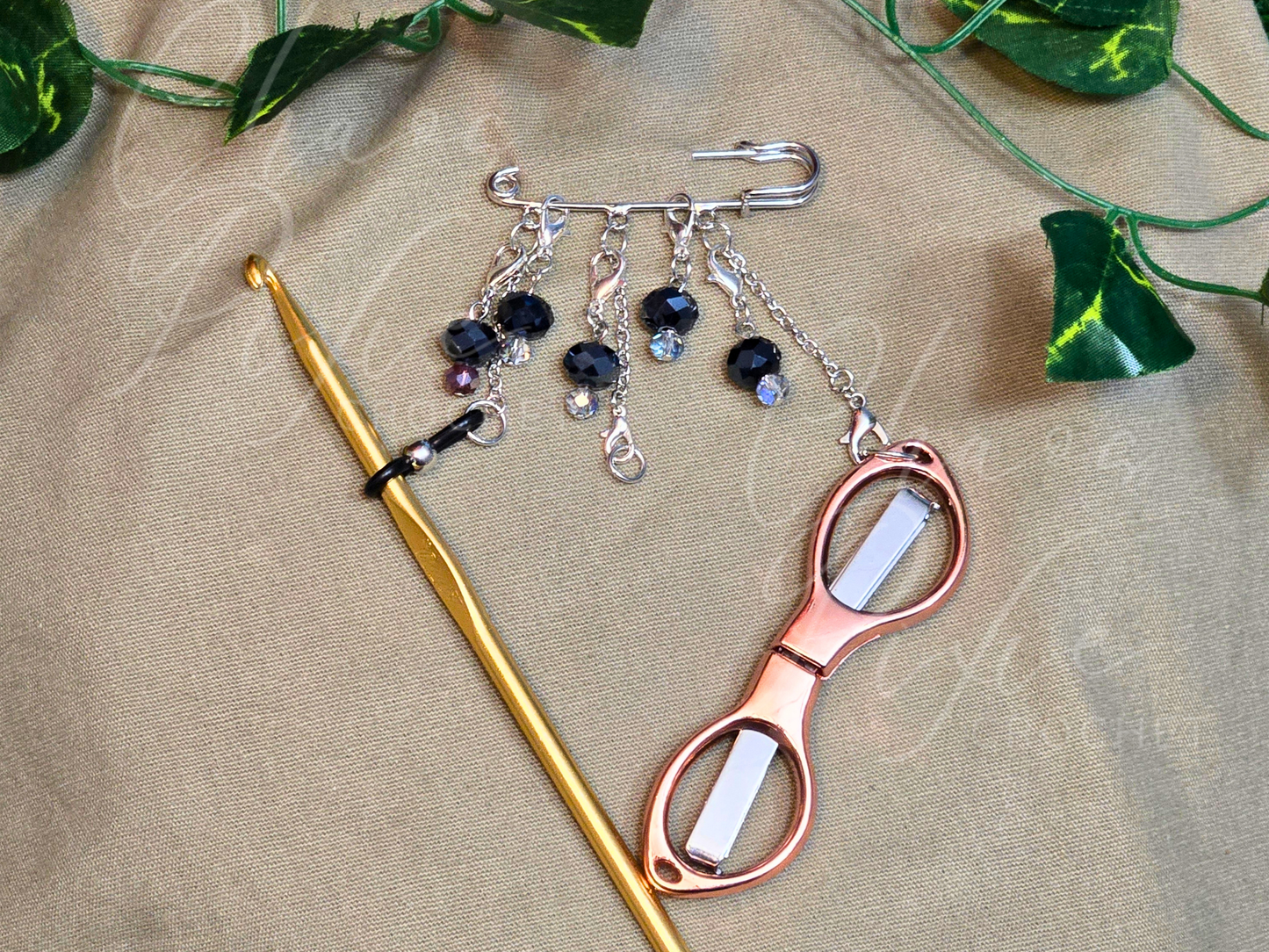 The Changelings Clasp: Crystal Mushrooms Chatelaine