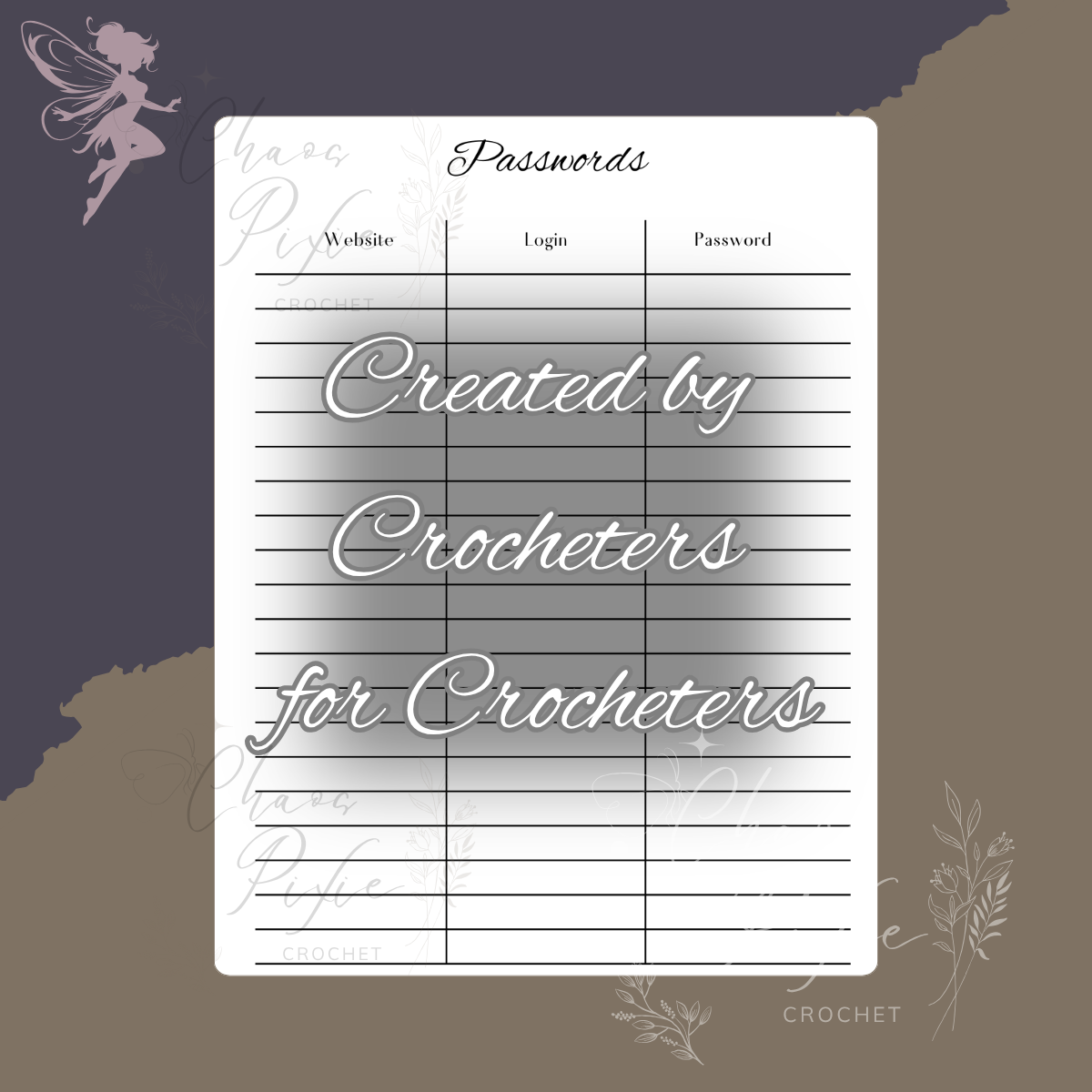 Crochet Business Planner Pages