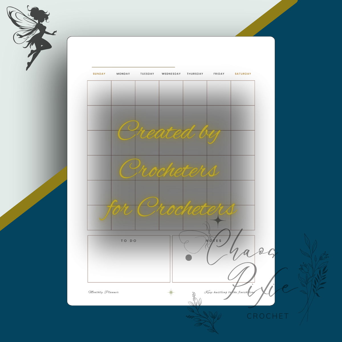 Dance with Fairies Crochet Business Planner