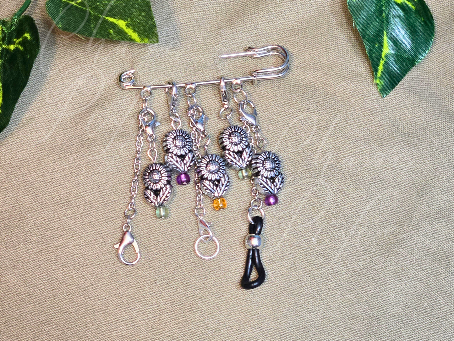 The Changelings Clasp: Sunflower Delight Chatelaine