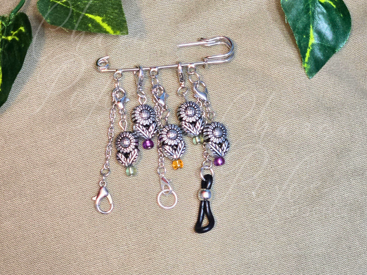 The Changelings Clasp: Sunflower Delight Chatelaine