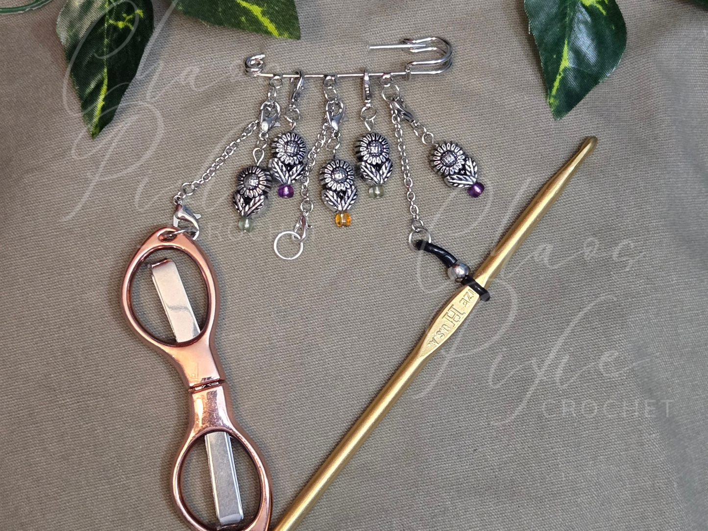 The Changelings Clasp: Sunflower Delight Chatelaine