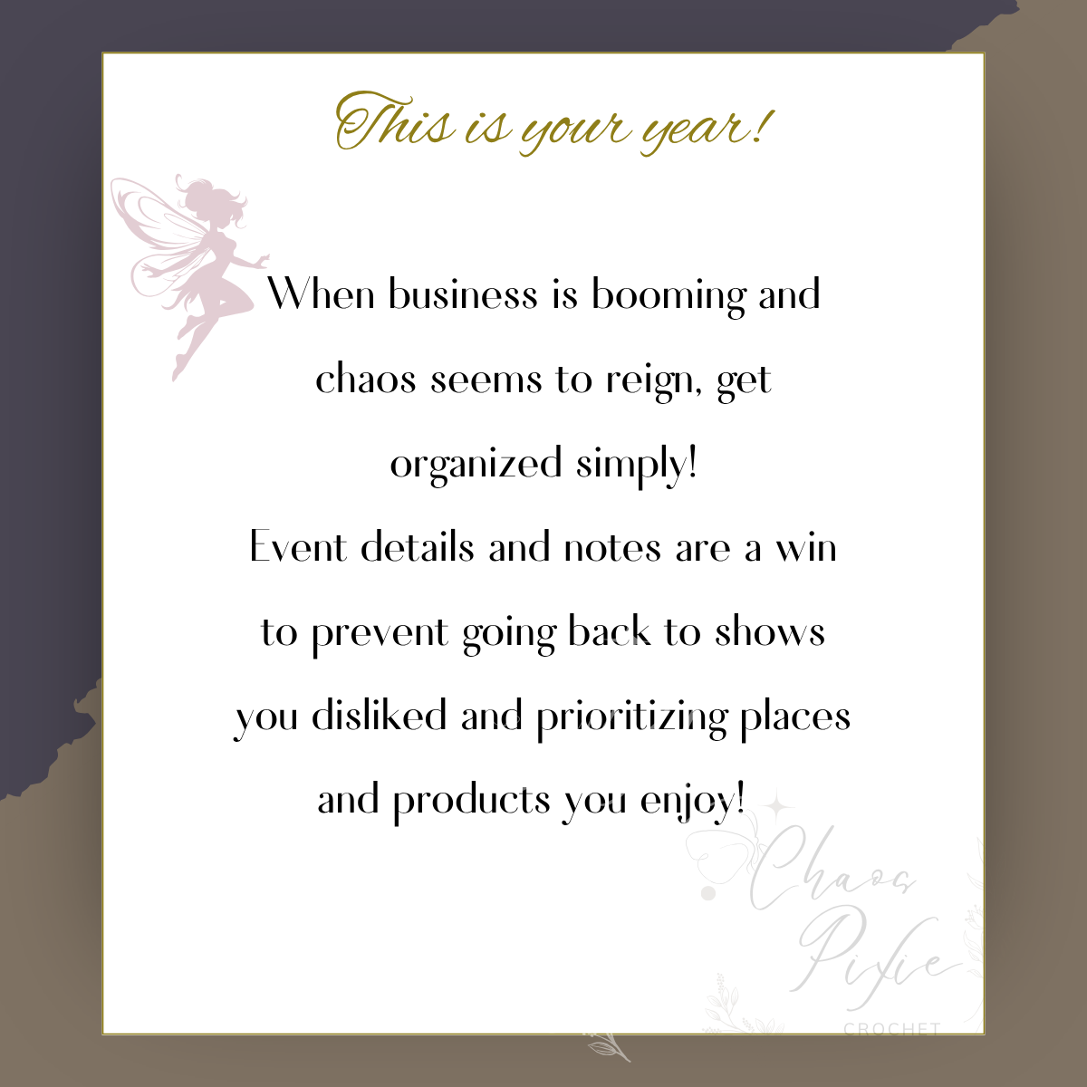 Crochet Business Planner Pages